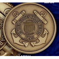 Coast Guard Military Seal Die-Struck Brass Coin